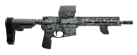 Cnc Firearms CNCDDMCD Daniel Defense DDM4 V7P Sports South Exclusive 5.56 NATO 30+1 10.30" Black Phosphate Threaded Barrel, Dark Multicam Aluminum Receiver w/Picatinny Rail, SBA3 Pistol Stabilizing Br