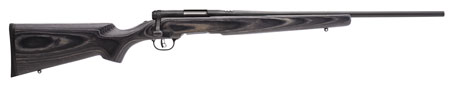 Savage Arms 96971 B.MAG Sporter Full Size 17 WSM 8+1 22" Matte Black Sporter Barrel, Matte Black Drilled  &  Tapped Carbon Steel Receiver, Gray Fixed Laminate Stock, Right Hand
