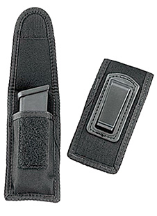Uncle Mike's 88241 Under Cover Single Mag Case Single Black Kodra Nylon Belt Clip