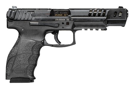 HK 81001169 VP9 Match 9mm Luger 10+1 5.50" Black Polygonal Rifled Barrel, Black Steel Optic Ready/Serrated Slide, Black Polymer Frame w/Picatinny Rail, Interchangeable Backstrap Grip, 4 Mags