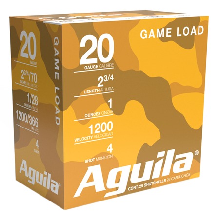 AGUILA 1CHB2004 GAME     20G 2.75 #4   1OZ   25/10