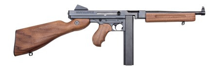 Thompson M1SB M1 Carbine M1SB SBR 45 ACP 30+1 10.50" Blue Steel Barrel  &  Receiver, Walnut Horizontal Forend, Fixed American Walnut Stock  &  Grip
