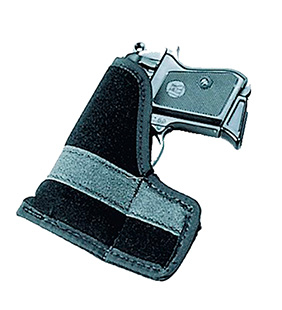 Uncle Mike's 87441 Inside The Pocket Holster OWB Size 01 Black Suede Like Pocket Fits 22-25 Cal Small Autos Ambidextrous