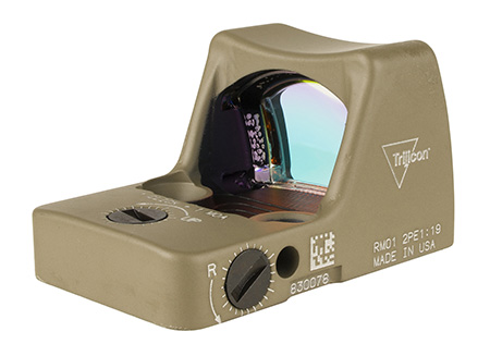 Trijicon 700624 RMR Type 2 Flat Dark Earth 1 X  0.89" x 0.67" 3.25 MOA Red Dot