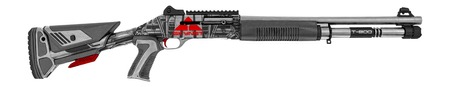 MAC 21000154AA1 1014 Judgement Day 12 Gauge Semi-Auto 3" 5+1 18.50" Anodized Steel Barrel, Black/Gray Anodized Receiver w/Red "SKYNET"  &  Picatinny Rail, Synthetic Stock, Black Polymer Grip