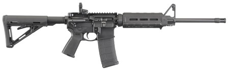 Ruger 8515 AR-556  5.56x45mm 30+1 16.10" Threaded Medium Contour Barrel, Hard Coat Anodized Finish, Magpul M-LOK Handguard, Telescoping Magpul MOE Stock, Magpul PMAG