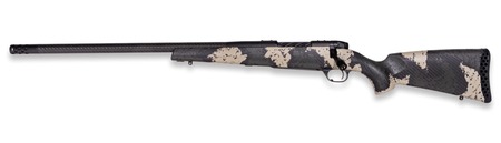 Weatherby MGS01N338WL6B Mark V Backcountry Guide 338 WBY RPM 3+1 24" +2" Carbon Fiber BSF Threaded Barrel, Graphite Black Cerakote Steel Drilled  &  Tapped Receiver, Black w/Olive Green  &  Backpack Accen