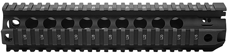 BCM QRF10556BLK QRF Handguard 10" Free-Floating Style Made of Aluminum with Black Anodized Finish  &  Picatinny Rial for AR-Platform