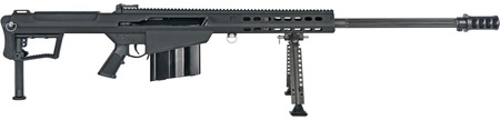 Barrett 20184 M107A1  50 BMG 10+1 29" Fluted Barrel, Picatinny Rail Receiver, M-LOK Handguard, QD BiPod Forend, Black Polymer Grip