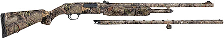 Mossberg 54183 500 Combo 20 Gauge 5+1 3" 26" Overall Mossy Oak Break-Up Country, Vent Rib/24" Slugster Barrels,  Fixed Synthetic Stock, Fully Rifled Bore Choke
