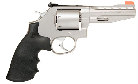 Smith  &  Wesson 11759 Model 686 Performance Center  357 Mag or 38 S&W Spl +P Stainless Steel 4" Vent Rib Barrel , 6rd Unfluted Cylinder  &  L-Frame ,  Chromed Custom Teardrop Hammer  &  Trigger With Stop