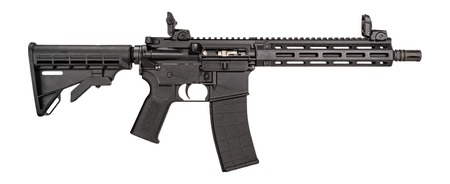 Tippmann Arms A101151 M4-22 Pro SBR 22 LR 25+1 11" Black Parkerized Threaded Barrel, Matte Black Aluminum Receiver w/Picatinny Rail, M-LOK Handguard, Black Adjustable Polymer Stock, Black Gen2 Grip