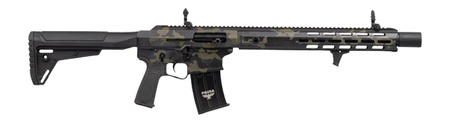 Panzer Arms PAAR12PROBMLF AR12 Pro-L 12 Gauge Semi-Auto 3" 5+1 18.50" Black Barrel, Multicam Aluminum Receiver w/Picatinny Rail, M-LOK Handguards, Gray Synthetic Stock, Black Polymer Grip