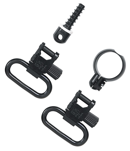 Uncle Mike's 13412 Super Swivel  Quick Detach 115 RF Blued 1" Loop for Most 22 Cal Tube Diameter  &  .430-.455" Rifles (Except Win 94/22M US)