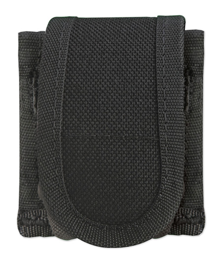 Uncle Mike's 88271 Universal SpeedLoader Mag Pouch Single Black Kodra Nylon Hook  &  Loop Belts 2.25" Wide