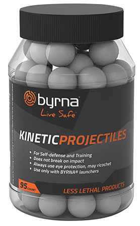 Byrna Technologies SP68302 Home Defense Kinetic  95ct Gray Compatible w/ Byrna Launchers