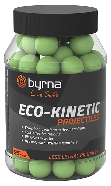 Byrna Technologies RB68403 ECO-Kinetic  95ct Green Water Soluble Projectile Compatible w/ Byrna Launchers