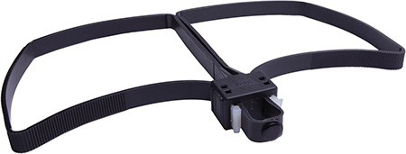 Uzi Accessories UZIFLXCB Flex Cuff  Black Polymer Adjustable