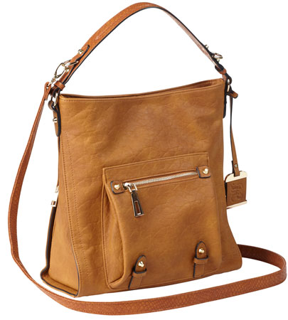 Bulldog BDP054 Hobo Purse w/Holster Brown Leather Most Sm Pistols  &  Revolvers Right Hand