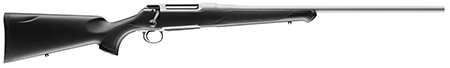 Sauer S1SX655 100 Silver XT 6.5x55 Swedish Caliber with 5+1 Capacity, 22" Barrel, Stainless Cerakote Metal Finish  &  Black Fixed Ergo Max Stock Right Hand (Full Size)