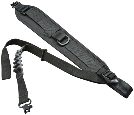 Butler Creek 80095 Quick Carry Rifle/Shotgun Sling Black Neoprene 27"- 36" OAL 1.25" Wide Adjustable Padded Design  &  QD Swivels