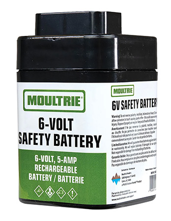 Moultrie MFHP12406 6V Rechargeable Safety Battery  Black Compatible w/Moultrie Feeders
