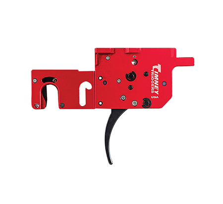 Timney Triggers 650 RPR  Two-Stage Curved Trigger with 8 oz/1 lb Draw Weight  &  Black/Red Finish for Ruger Precision