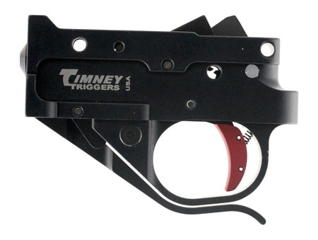 Timney Triggers 10222C Replacement Trigger  Single-Stage Curved Trigger with 2.75 lbs Draw Weight  &  Black/Red Finish for Ruger 10/22