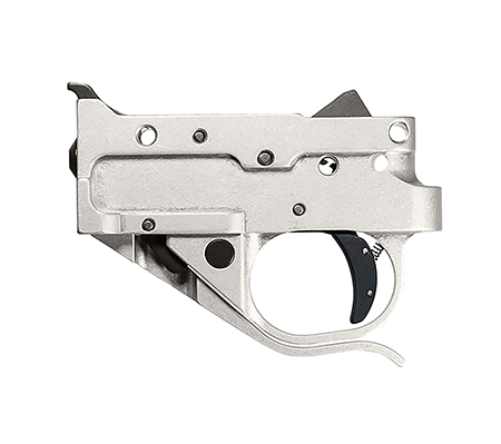 Timney Triggers 10221C16 Replacement Trigger  Single-Stage Curved Trigger with 2.75 lbs Draw Weight  &  Silver/Black Finish for Ruger 10/22