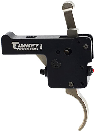 Timney Triggers 60916 Featherweight Deluxe  Curved Trigger with 3 lbs Draw Weight  &  Black/Nickel Finish for Howa 1500