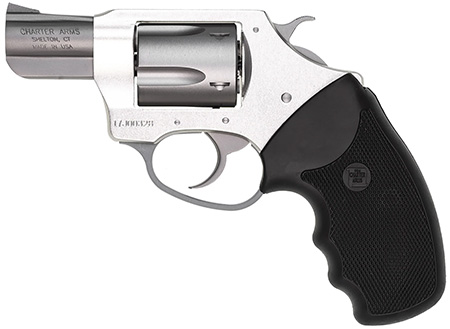 Charter Arms 93820 Undercover Lite Southpaw Compact 38 Special, 5 Shot 2" Stainless Steel Barrel  &  Cylinder, Anodized Aluminum Frame w/Black Finger Grooved Rubber Grip, Exposed Hammer, Left Hand