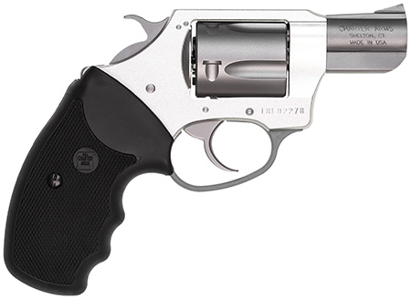 Charter Arms 53820 Undercover Lite Compact 38 Special, 5 Shot 2" Stainless Steel Barrel  &  Cylinder, Anodized Aluminum Frame w/Black Finger Grooved Rubber Grip, Exposed Hammer