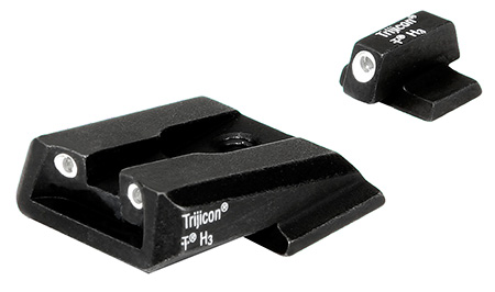 Trijicon 600442 Bright  &  Tough Night Sights  Green/Tritium White Outline Front Sight-Green/Tritium White Outline Rear Sight Smith  &  Wesson M & P/M & P M2.0