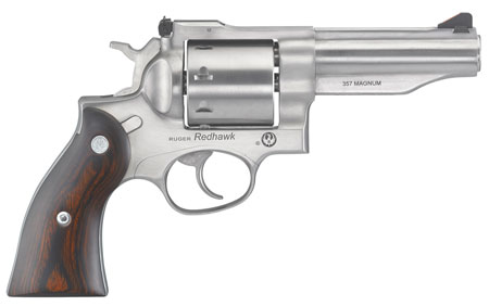 Ruger 5059 Redhawk *MA Compliant 357 Mag  4.20" Barrel 8rd Triple-Locking Cylinder, Satin Stainless Steel, Hardwood Grip, Transfer bar Safety