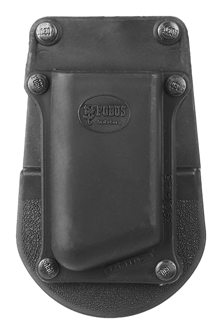 Fobus 390145 Single Mag Pouch  Black Polymer Paddle Compatible w/ Single Stack/1911 Belts 1.75" Wide