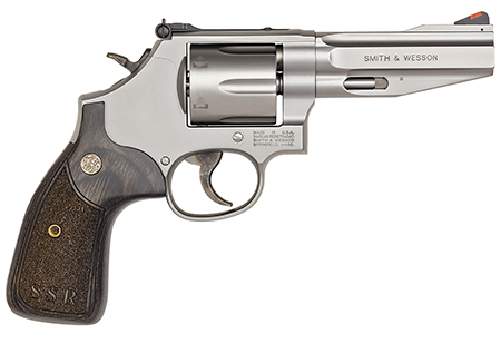 Smith  &  Wesson 178012 PC Model 686 SSR Pro *CA Compliant L-Frame 357 Mag 6 Shot 4" Stainless Steel Barrel, Stainless Cylinder, Stainless Steel Frame, Wood Grip, Internal Lock Safety, Exposed Hammer
