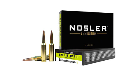 Nosler 40064 Ballistic Tip  6.5Creedmoor 140gr Spitzer Ballistic Tip 20 Per Box/10 Case
