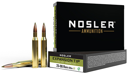 Nosler 40238 E-Tip  25-06Rem 100gr E Tip Lead Free 20 Per Box/10 Case