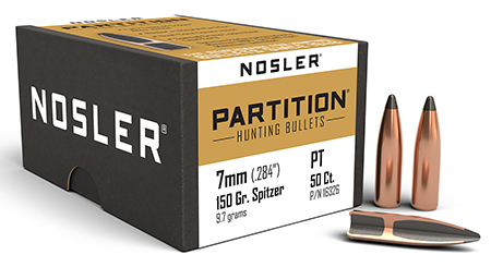 Nosler 16326 Partition  7mm 150gr Spitzer 50/Box