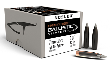 Nosler 51110 Ballistic Silvertip  7mm 150gr Spitzer Point 50/Box