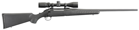 Ruger 16932 American  Full Size 270 Win 4+1 22" Matte Black Steel Barrel, Matte Black  Alloy Steel Receiver w/Picatinny Rail, Black Fixed Synthetic Stock, Vortex Crossfire II 3-9x40mm