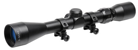 TruGlo TG-85394XB Buckline  Black Anodized 3-9x 40mm 1" Tube BDC Reticle