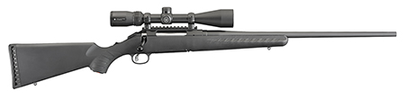 Ruger 16933 American  Full Size 30-06 Springfield 4+1 22" Matte Black Steel Barrel, Matte Black  Alloy Steel Receiver w/Picatinny Rail, Black Fixed Synthetic Stock, Vortex Crossfire II 3-9x40mm