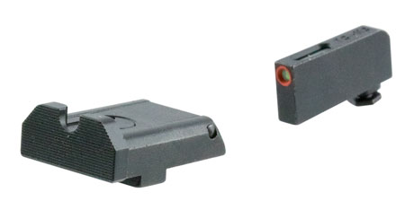 TruGlo TG13GLAPC TFX Pro  Orange Fiber Optic, Tritium Front/ Black Rear/Black Nitride Fortress Frame/Compatible w/Most Glock Except Single Stack  &  MOS, Front Post/Rear Dovetail Mount