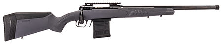 Savage Arms 57006 110 Tactical Full Size 308 Win 10+1 20" Matte Black Heavy Threaded Barrel, Matte Black Drilled  &  Tapped Carbon Steel Receiver, Adj AccuStock Matte Gray Synthetic Stock, Right Hand