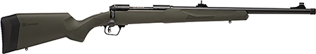 Savage Arms 57019 110 Hog Hunter Full Size 308 Win 4+1 20" Matte Black Threaded Barrel, Carbon Steel Drilled  &  Tapped Receiver, AccuFit w/Adj Comb  &  LOP OD Green Synthetic Stock, Right Hand