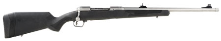 Savage Arms 57043 110 Brush Hunter Full Size 338 Win Mag 4+1 20" Matte Threaded Barrel, Matte Drilled  &  Tapped Stainless Steel Receiver, Fixed Matte Black Synthetic Stock, Right Hand