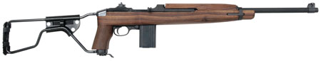Auto-Ordnance AOM150 M1 Carbine Paratrooper 30 Carbine  18" Barrel 15+1, Black Parkerized Metal Finish, Black Folding Stock, Wood Grip, Crossbolt Safety