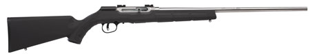 Savage Arms 47216 A22 FSS Full Size 22 LR 10+1 22" Matte Sporter Barrel, Matte Drilled  &  Tapped Stainless Steel Receiver, Matte Black Fixed Synthetic Stock, Right Hand