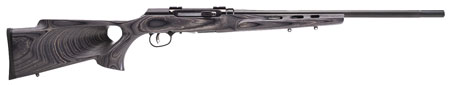 Savage Arms 47215 A Series Target Full Size 22LR 10+1 22" High Luster Heavy Target Barrel, High Luster Drilled  &  Tapped Carbon Steel Receiver, Gray Thumbhole Laminate Stock, Right Hand